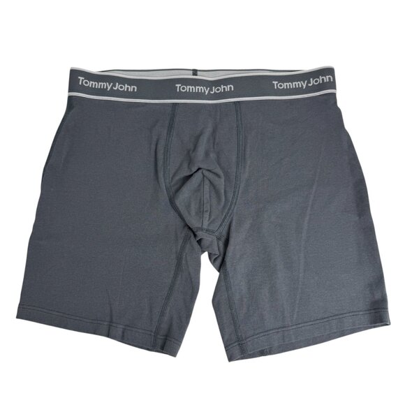 Tommy John NWOT 3 Pack Boxer Briefs Men Small Blue Grey Black Cotton Stretch - Picture 2 of 11